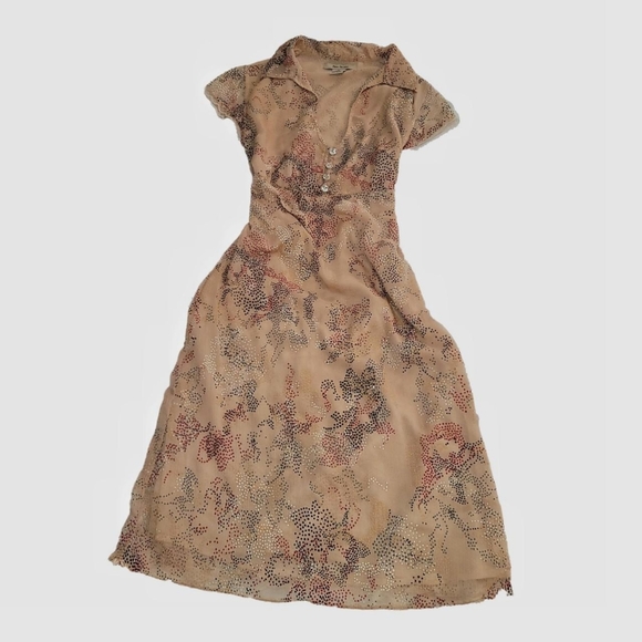 90s Vintage Free People Romantic Midi Dress - Picture 1 of 11